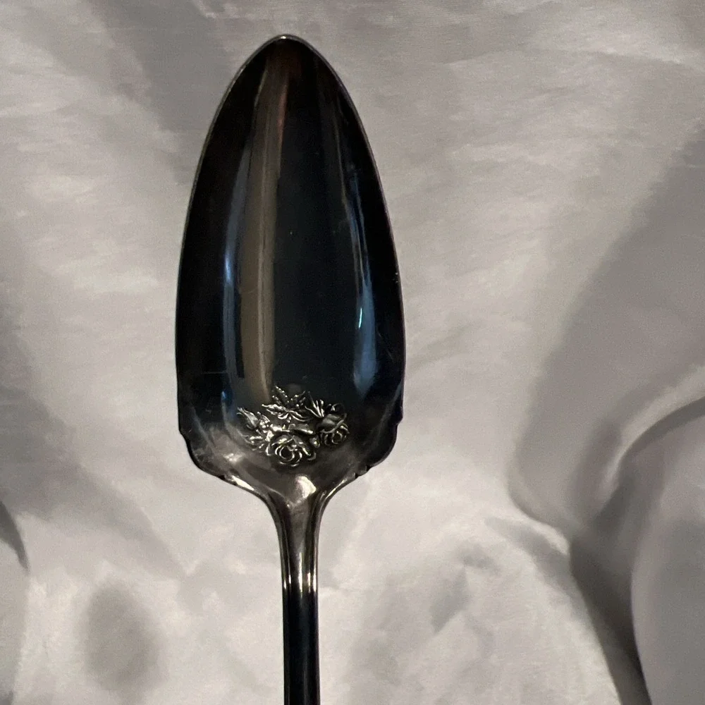 Vintage‎ - 6 Oneida Silverplate Bridal Rose Spoons